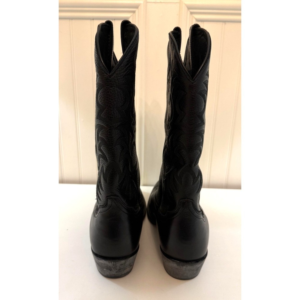 Ariat Boots Mens Size 11.5 D Black Leather Heritage Western R Toe 10002218 - Picture 4 of 7